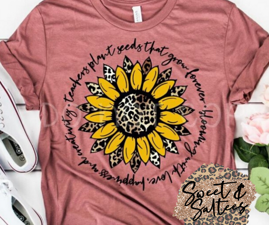 Teachers Plant Seeds Graphic T-shirt