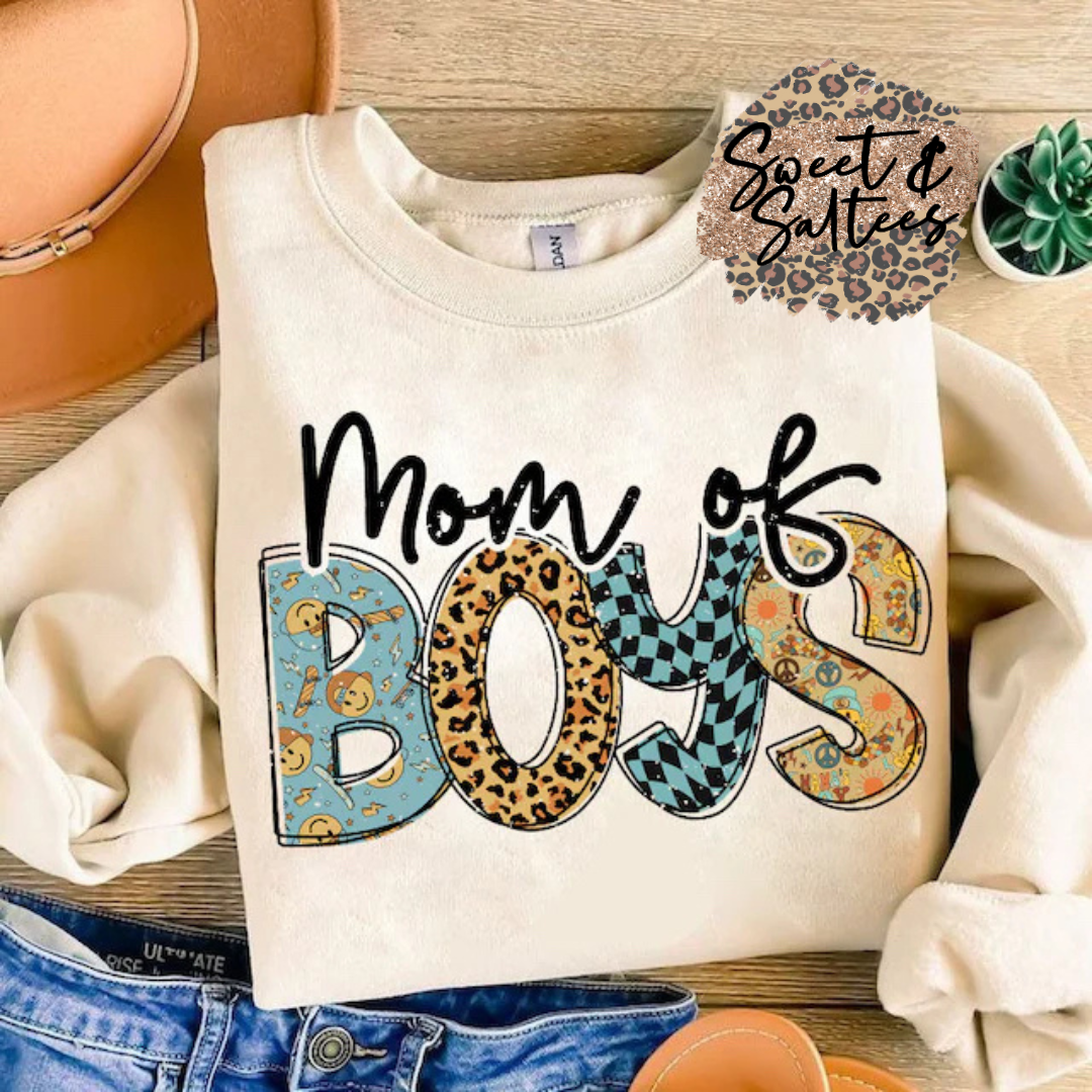 Mom of boys t-shirt