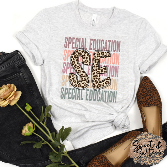 Special Education Stacked Graphic T-shirt