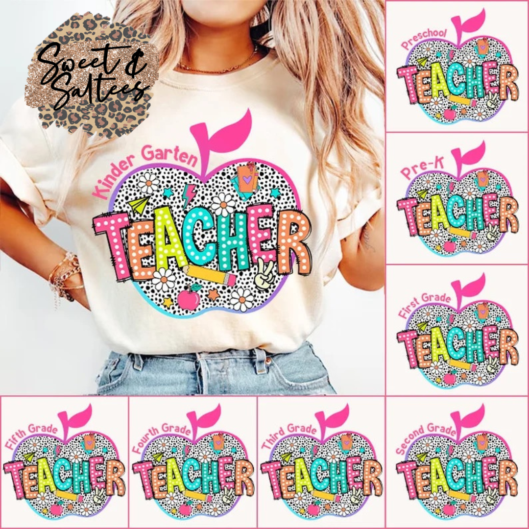 Grade Level Teacher Graphic T-shirt