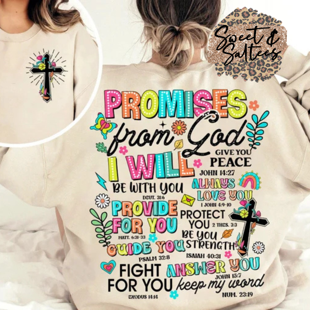 Promises from God front/back t-shirt