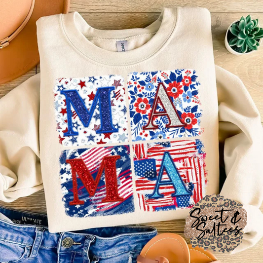 Mama patriotic t-shirt