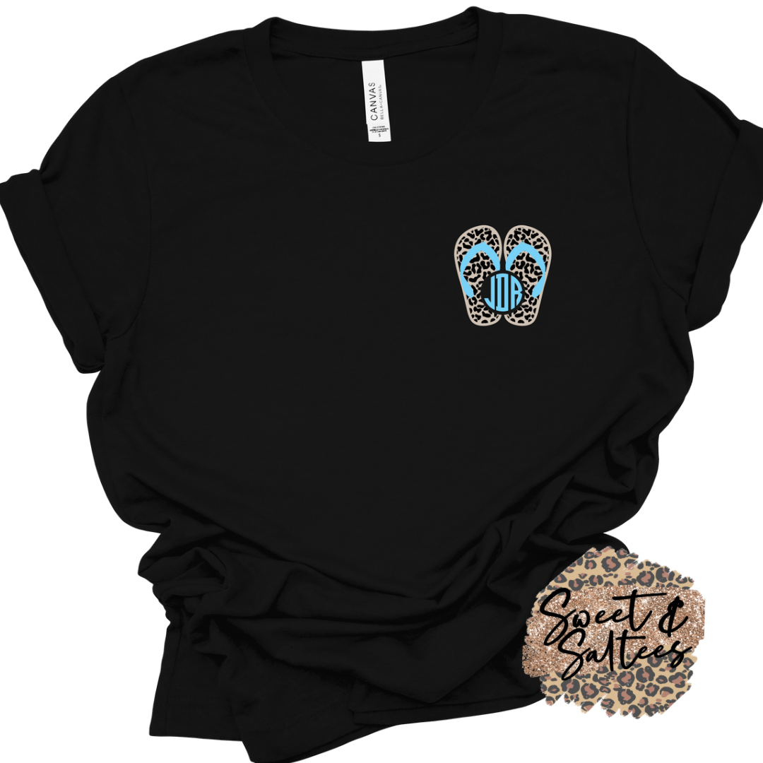 Flip flop monogram t-shirt