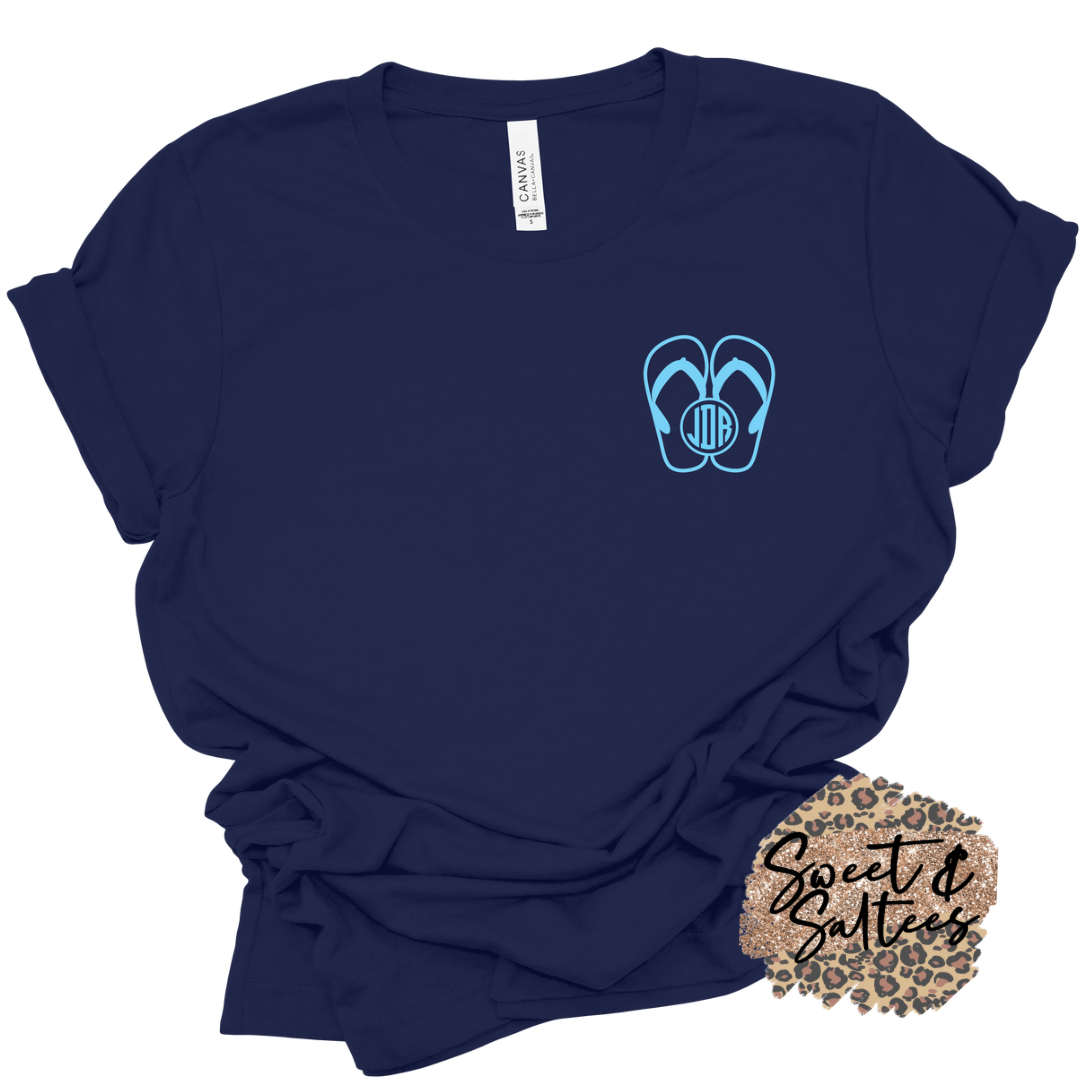 Flip flop monogram t-shirt