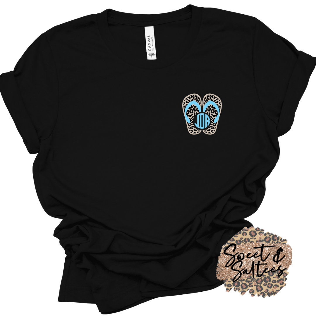 Flip flop monogram t-shirt