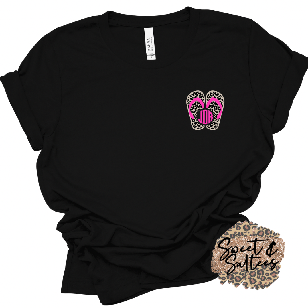 Flip flop monogram t-shirt