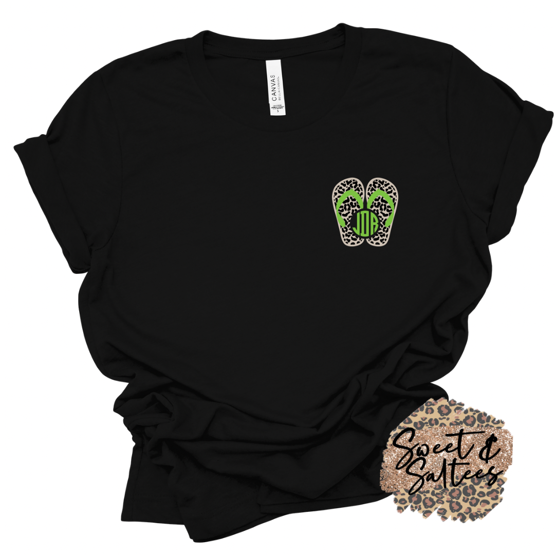 Flip flop monogram t-shirt