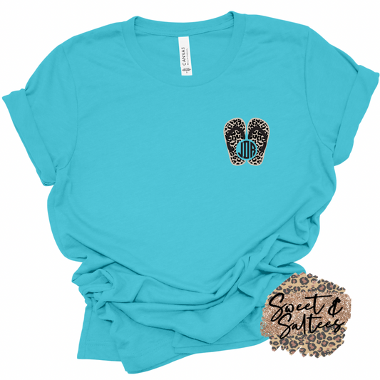 Flip flop monogram t-shirt