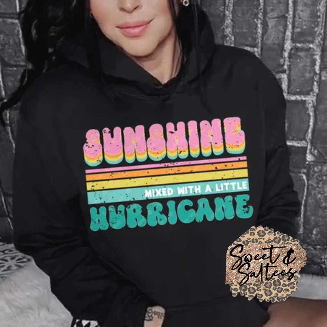 Sunshine mixed with a little hurricane full color t-shirt