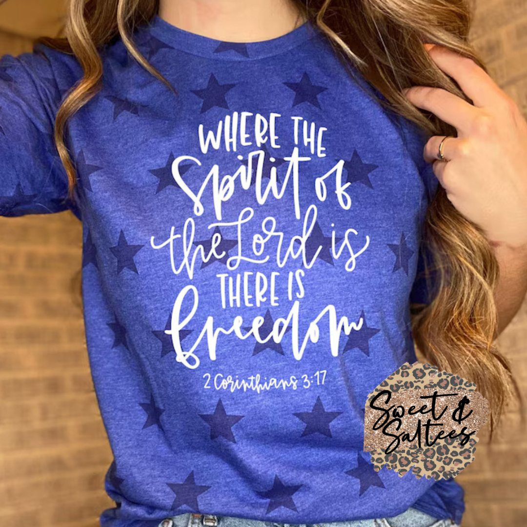 Where the spirit of the Lord is t-shirt