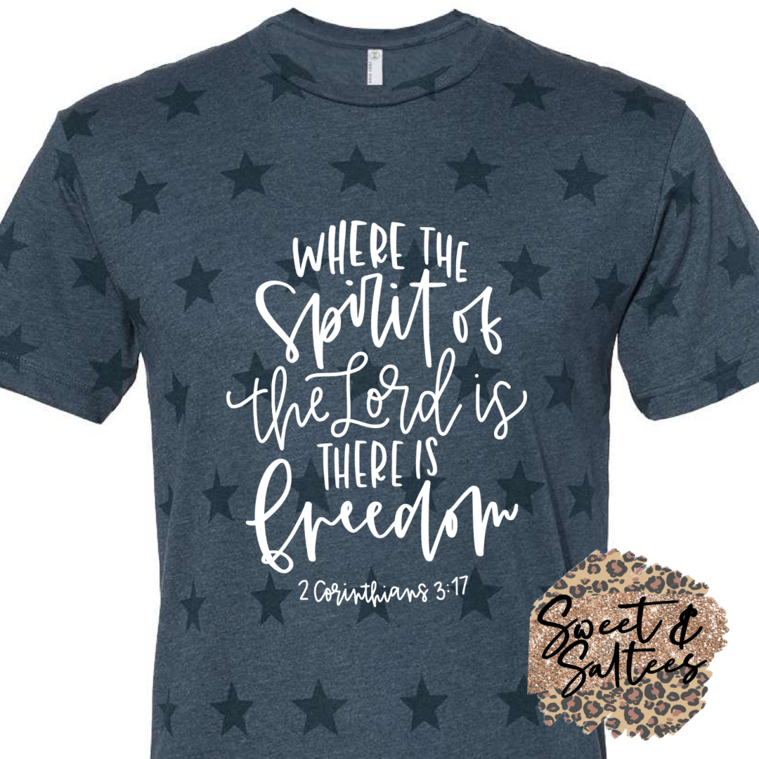 Where the spirit of the Lord is t-shirt