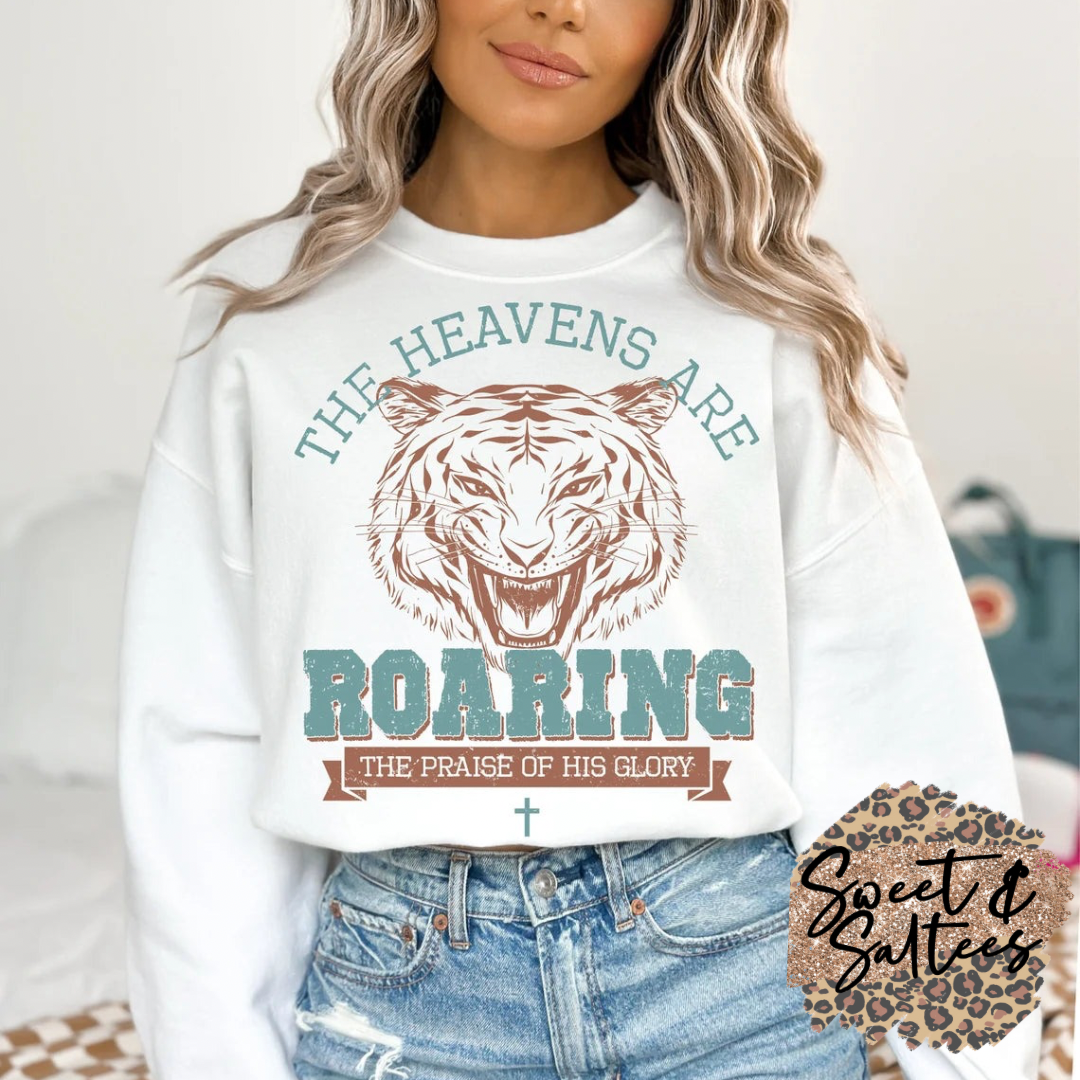 The heavens are roaring t-shirt