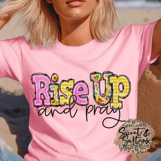 Rise up and pray t-shirt