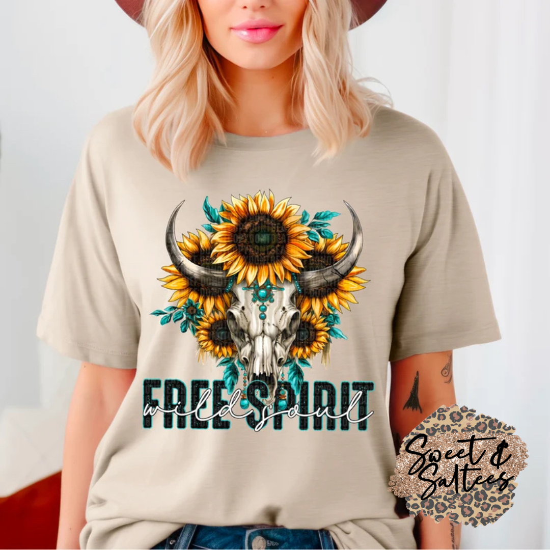 Free spirit, wild soul t-shirt