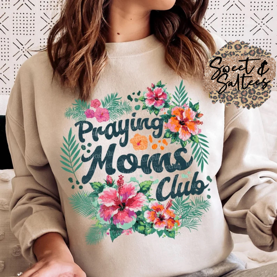 Praying Moms Club Floral t-shirt