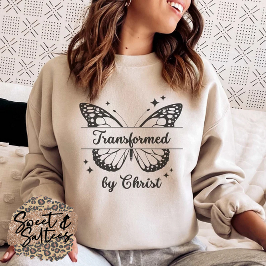 Transformed by Christ Black or White Print T-shirt