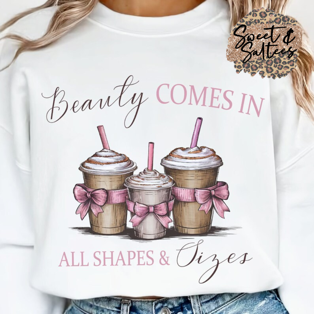 Beauty comes in all shapes and sizes t-shirt