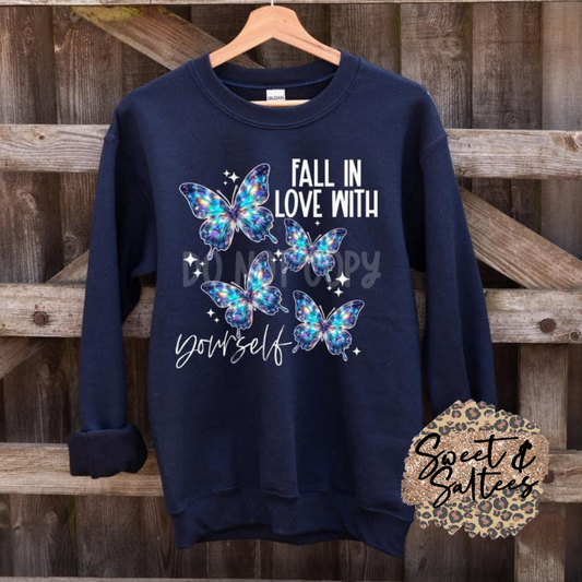 Fall in love with yourself t-shirt