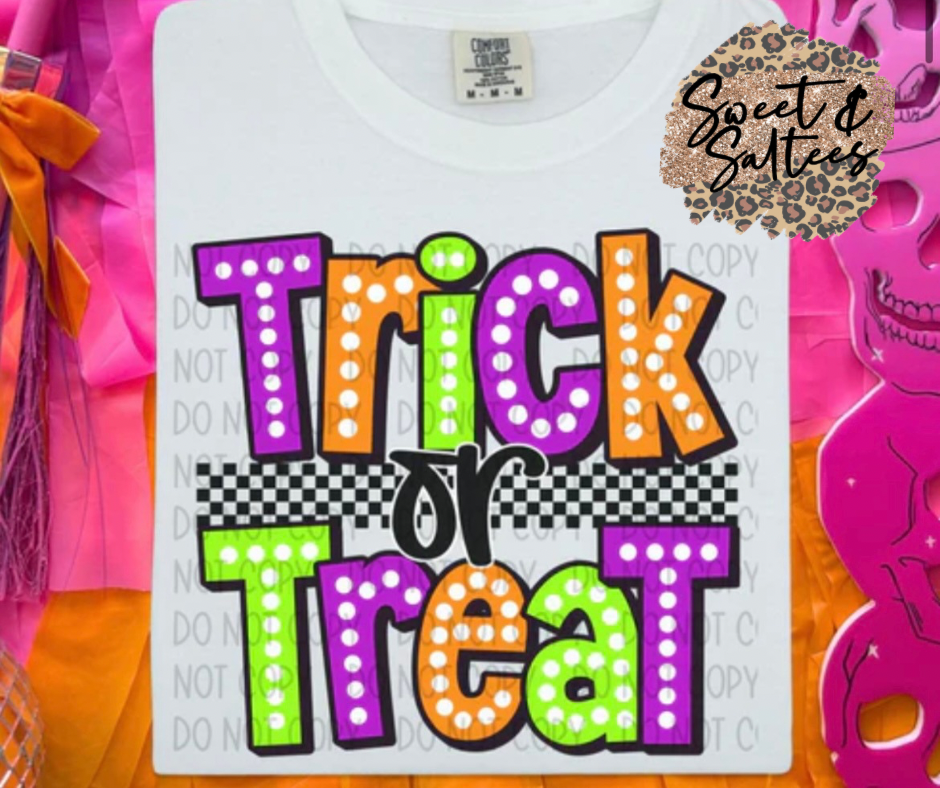 Trick or treat bright t-shirt