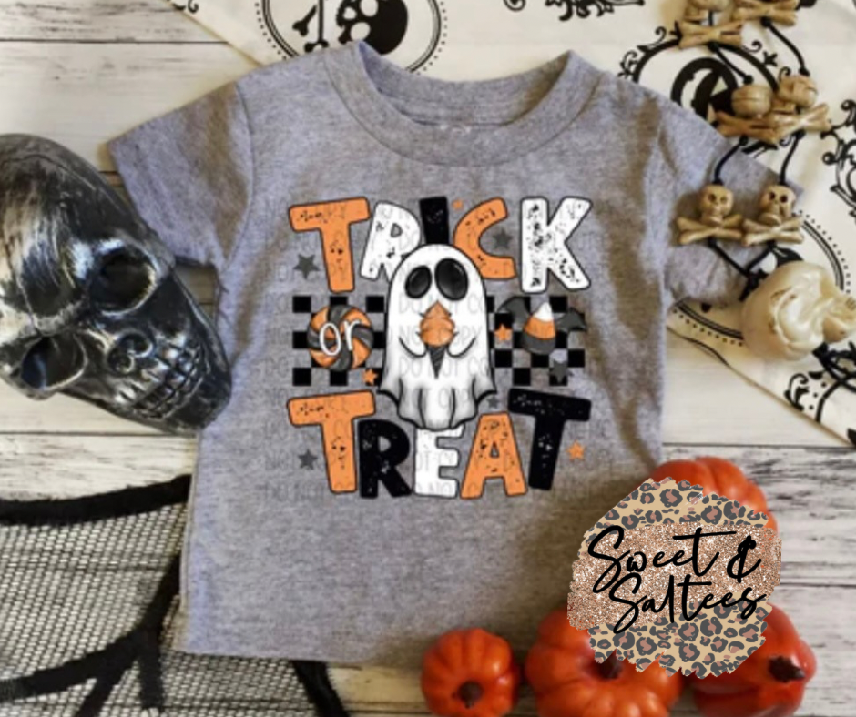 Trick or treat ghost t-shirt