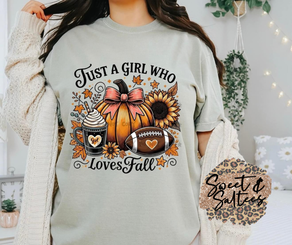 Just a girl who loves fall t-shirt