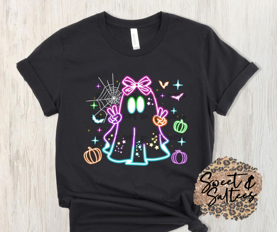 Colorful ghost t-shirt