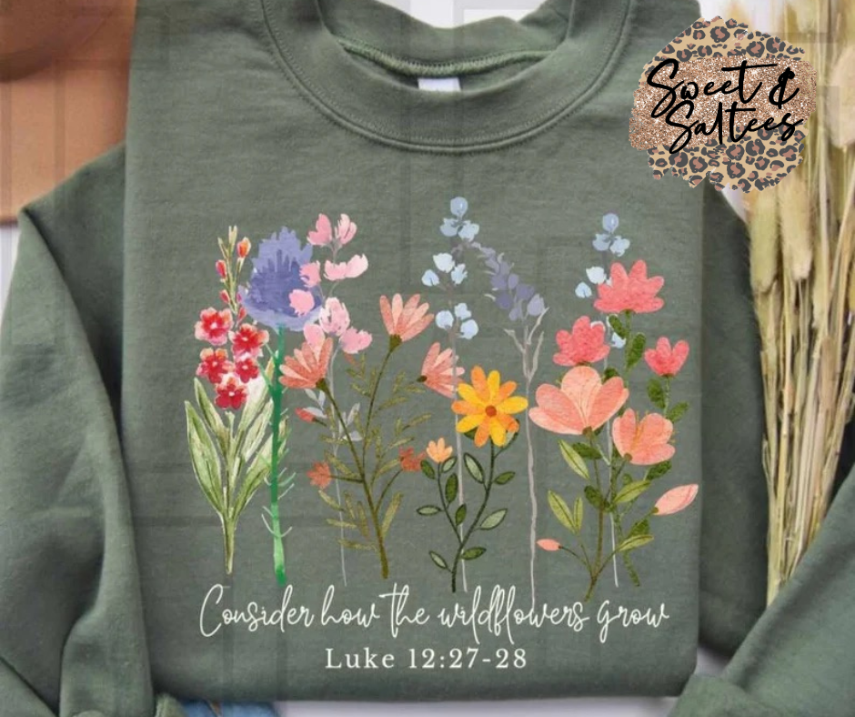 Consider how the wildflowers grow T-shirt