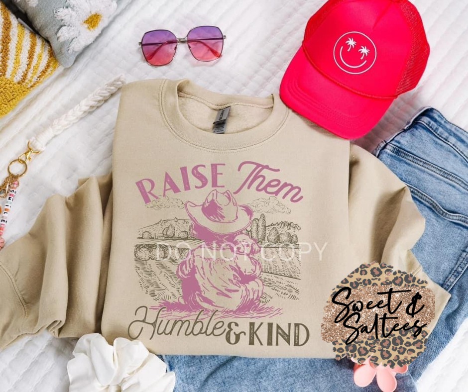 Raise them humble and kind t-shirt