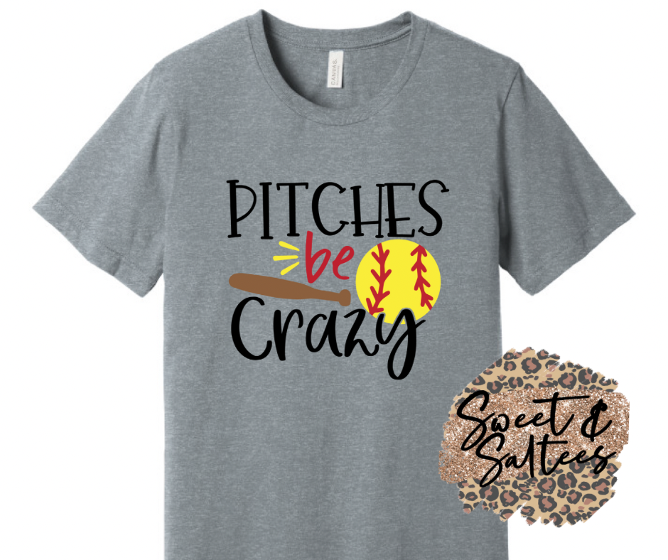 Pitches be crazy graphic t-shirt