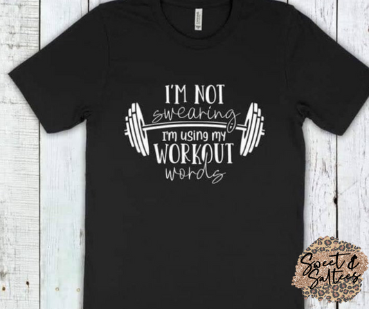 Workout Words Graphic T-shirt