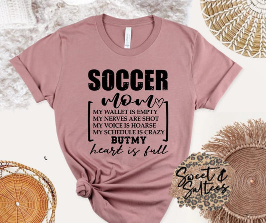 "Sport" Mom-My Heart Is Full Graphic T-shirt