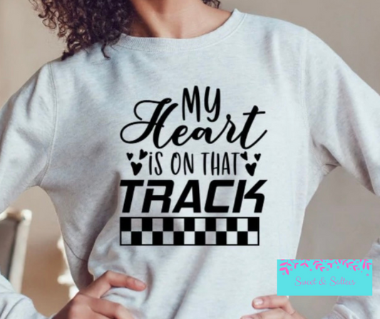 My heart is on that track Graphic T-shirt