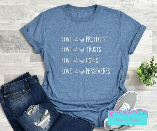 Love Always Protects Graphic T-shirt