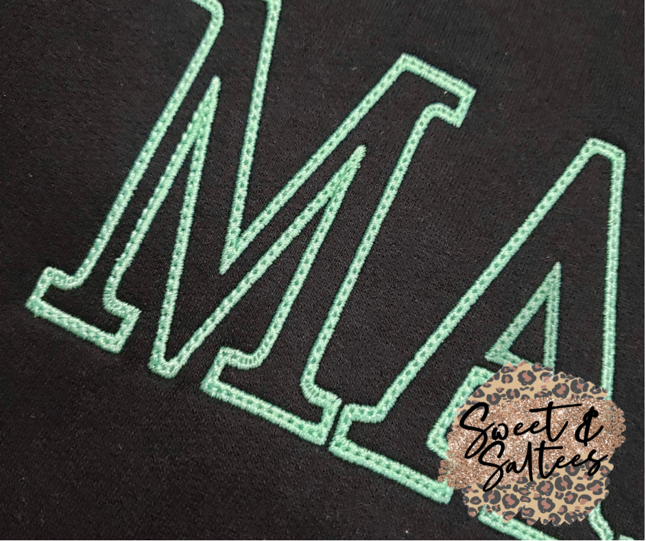 Mama/Custom Name Stitch Embroidered Sweatshirt