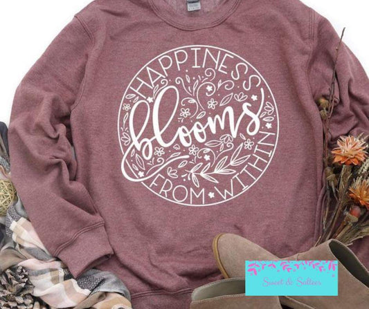 Happiness Blooms Graphic T-shirt