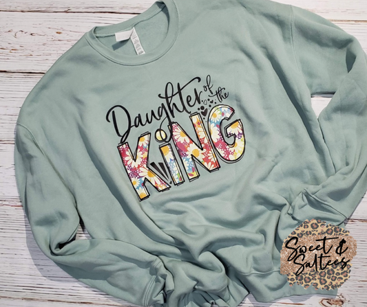 Daughter of the King Floral graphic t-shirt