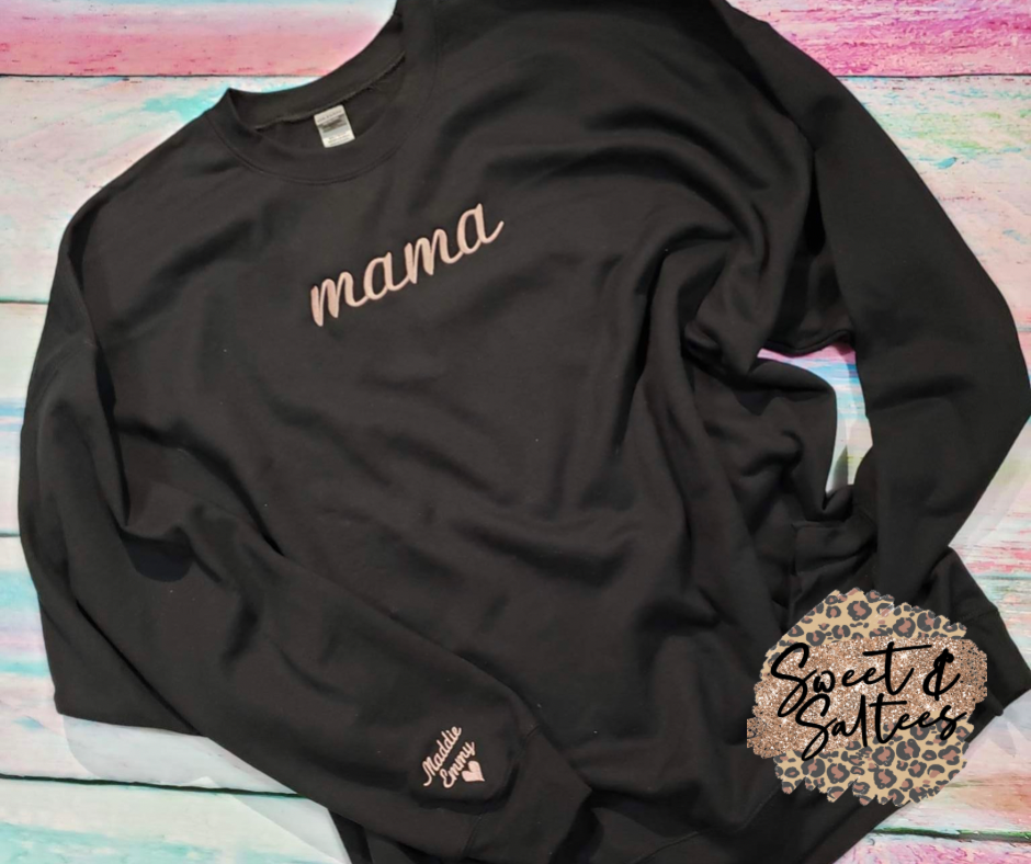 Custom name front chest Gildan Embroidered Sweatshirt