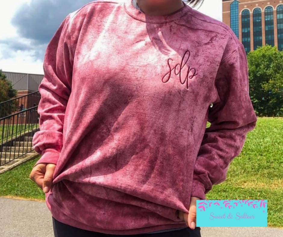 Monogrammed/Embroidered Comfort Colors Colorblast Sweatshirt