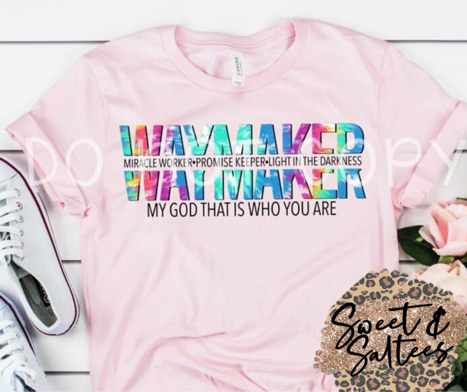 Waymaker Tie Dye Graphic T-shirt